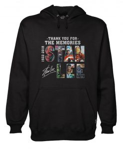 Stan Lee Text Graphic Thank You For The Memories Hoodie