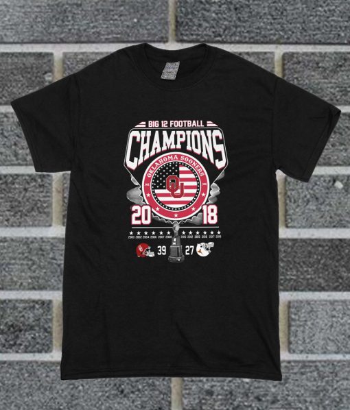 Big 12 Football Champions 2018 Oklahoma Sooners T Shirt