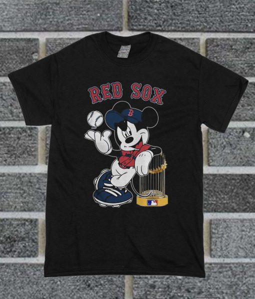 Boston Red Sox Mickey Mouse T Shirt