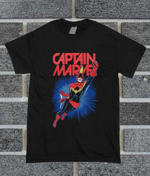 Captain Marvel Action T Shirt