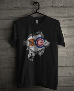 Chicago Bears And Chicago Cubs Inside Me T Shirt