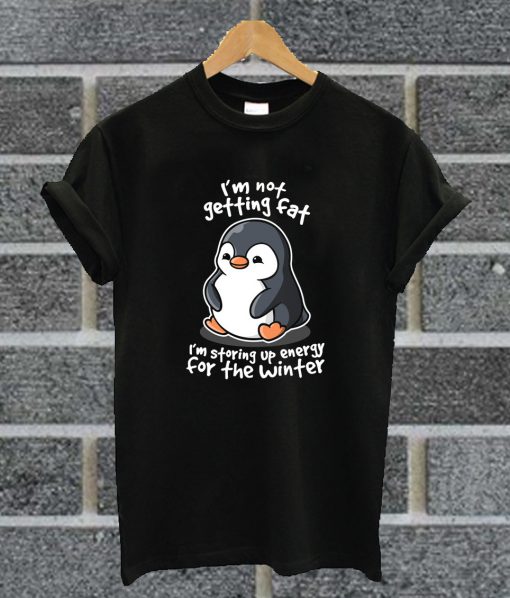Chubby Penguin Black T Shirt
