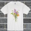 Crystal Flower Bouquet Cotton T Shirt