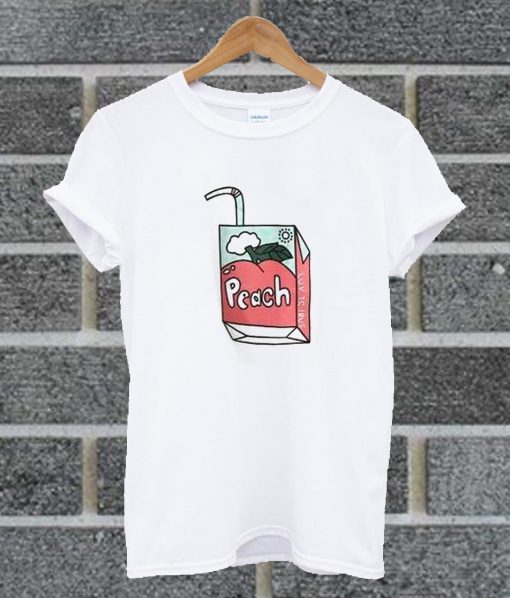 Cute Cartoon Drink Box Printed T Shirt