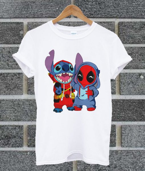 Deadpool And Stitch Baby T Shirt