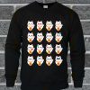 Fortune Cat Emoji Many Emotion Sweatshirt