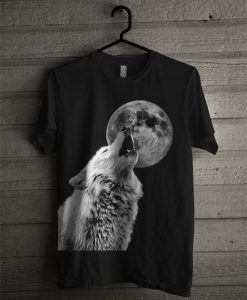 Full Moon Wolf T Shirt
