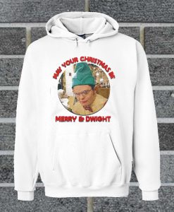 Funny May Your Christmas Be Merry & Dwight Hoodie