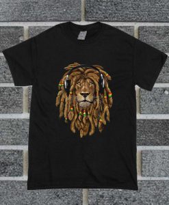 Headphones Jamaican Rastafari Zion Bob Marley T Shirt