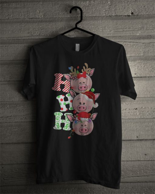 Ho Ho Ho Pig Christmas T Shirt