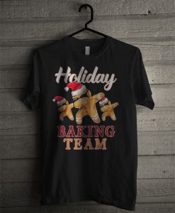 Holiday Baking Team Gingerbread Dabbing Christmas T Shirt