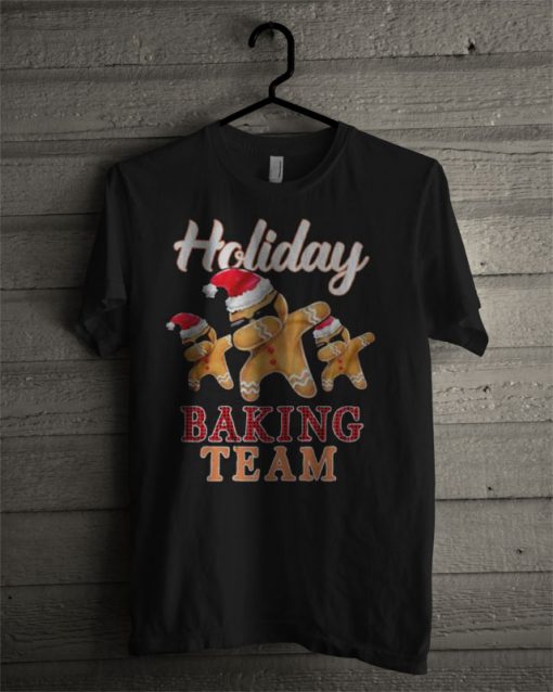 Holiday Baking Team Gingerbread Dabbing Christmas T Shirt