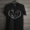 Horse And Dog Shape Of Heart T Shirt