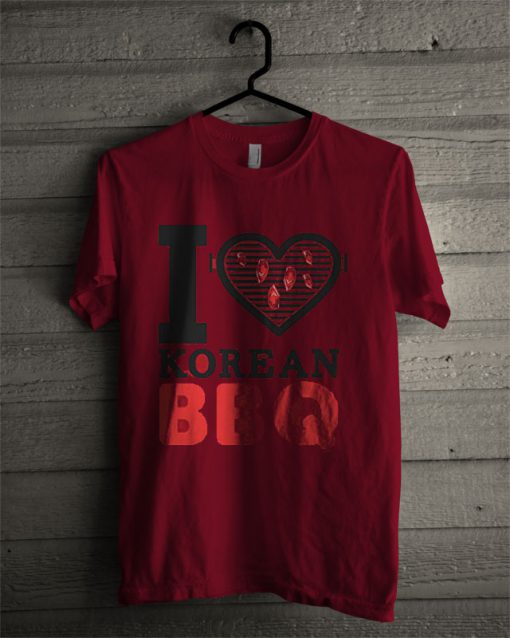 I Love Korean BBQ T Shirt