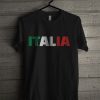 Italia Font Color T Shirt