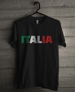 Italia Font Color T Shirt