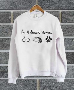 I’m A Simple Woman I Like Harry Potter Beer And Dog Paw Sweatshirt