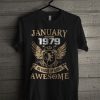 January 1979 40 Years Of Being Awesome T Shirt