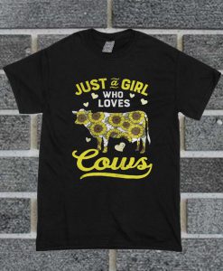 Love Cows Sunflower T Shirt