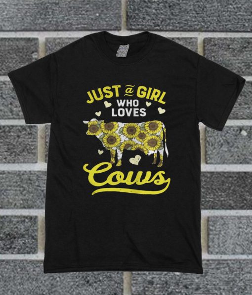 Love Cows Sunflower T Shirt