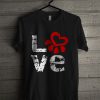 Love Paw Print T Shirt