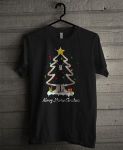 Marine Corps Merry Christmas Tree T Shirt