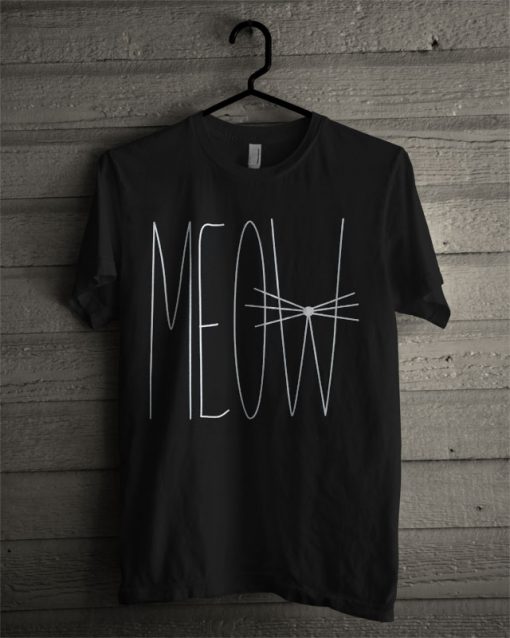 Meow Funny Cat T Shirt