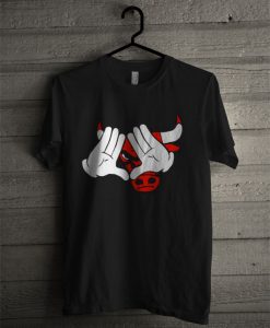 Mickey Hands Illuminati Chicago BULLS T Shirt