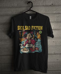 New Daria Pulp Fiction Sick Sad Fiction T Shirt