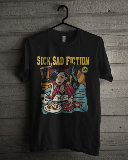 New Daria Pulp Fiction Sick Sad Fiction T Shirt