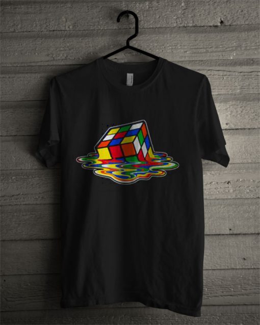 New Melting Rubik's Cube T Shirt