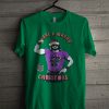 New WWF Macho Man Randy Savage Have A Macho Christmas Men's WWE Vintage T Shirt