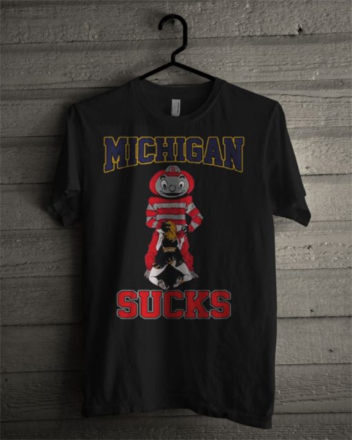 Official Brutus Buckeye Michigan Sucks Black T Shirt
