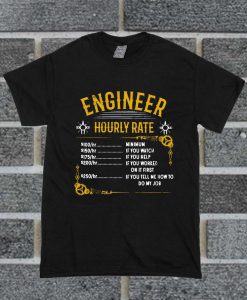 Official Engineer Hourly Rate T Shirt