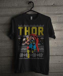 Official Thor Marvel Ugly Christmas T Shirt