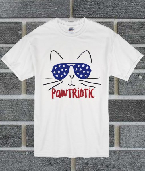 Pawtriotic Cat T Shirt