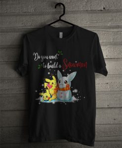 Pikachu Do You Want To Build A Snowman Christmas T Shirt