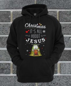 Pretty Snoopy And Charlie Brown Christmas It's All About Jesus Hoodie