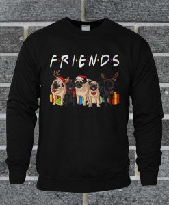 Pugs Friends Christmas Sweatshirt
