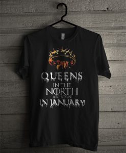 Queens Are Born In January T Shirt