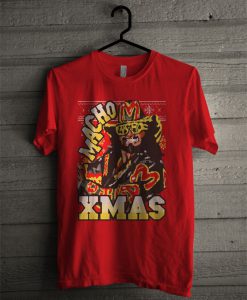 Red Crewneck Macho Man Christmas T Shirt