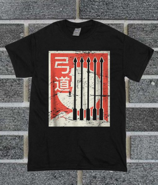 Retro Japanese Archery Kyudo T Shirt