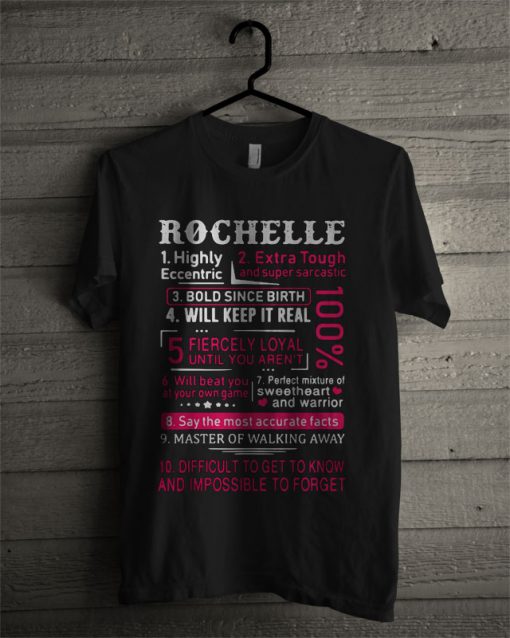 Rochelle Ten Things About Her T Shirt
