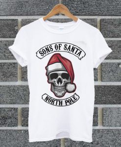 Santa Skull Sons Of Santa North Pole T ShirtSanta Skull Sons Of Santa North Pole T Shirt