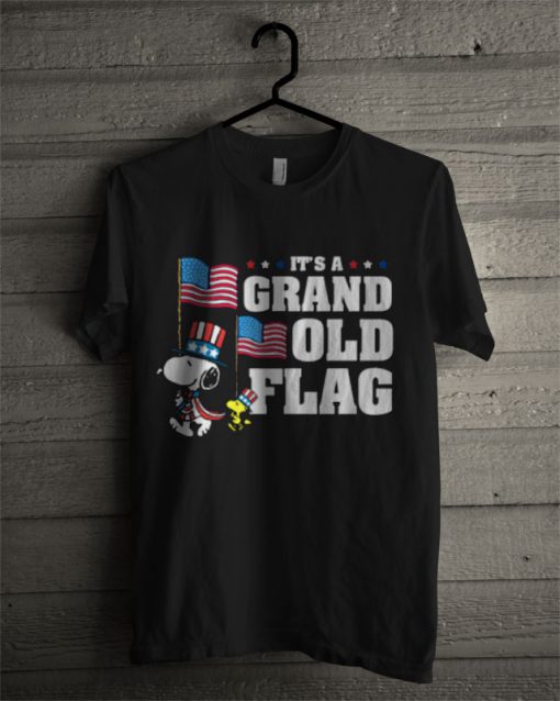 Snoopy And Woodstock Grand Old Flag 4th Of July T Shirt