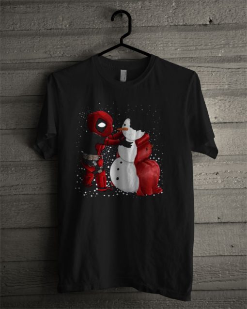 Snowman Deadpool T Shirt