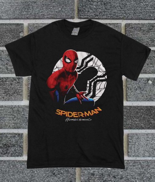Spiderman Homecoming Black T Shirt