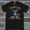 Stitch Touch Me And I Will Bite You T Shirt