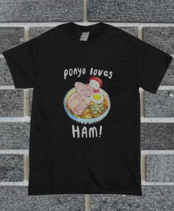 Studio Ghibli Ponyo Loves Ham T Shirt