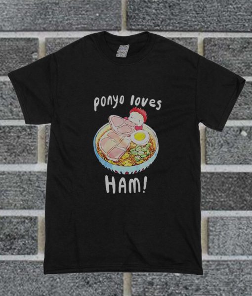 Studio Ghibli Ponyo Loves Ham T Shirt